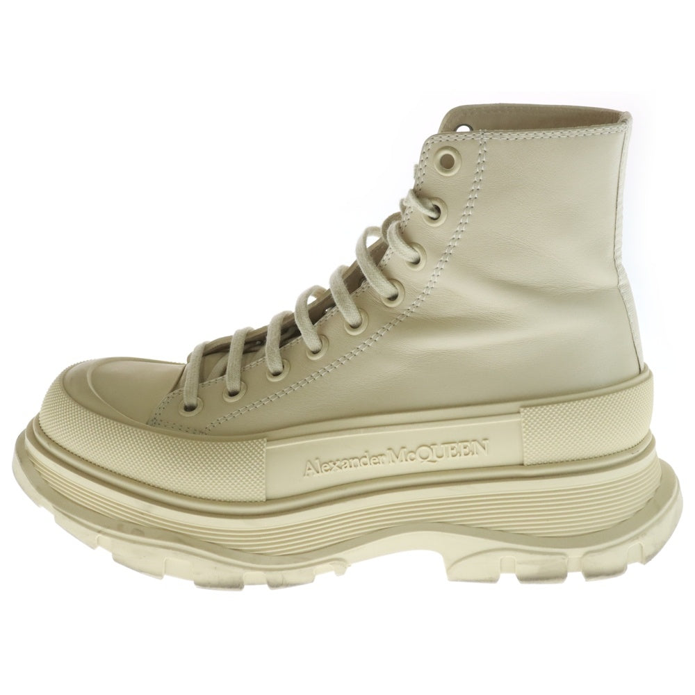 Alexander McQueen(アレキサンダーマックイーン) TREAD SLICK Boots ハイカットスニーカー ベージュ 627206