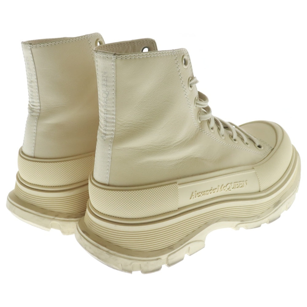 Alexander McQueen(アレキサンダーマックイーン) TREAD SLICK Boots ハイカットスニーカー ベージュ 627206