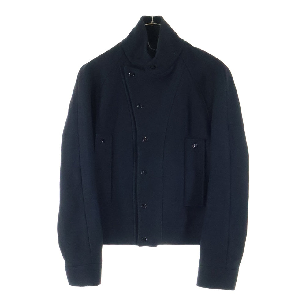 BALENCIAGA(バレンシアガ) ラップボタン ウールライダースブルゾン ジャケット ブラック 205057 TP814