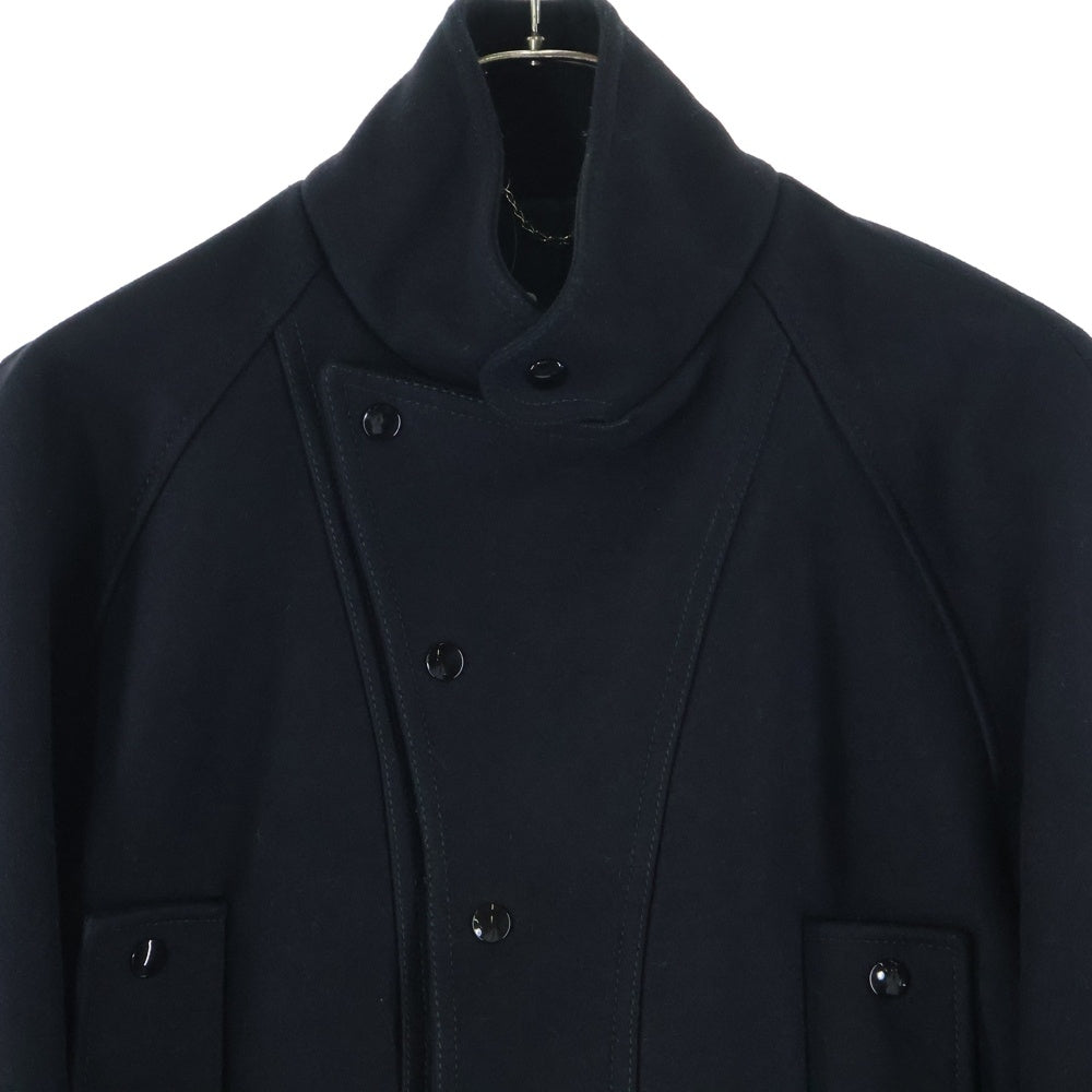 BALENCIAGA(バレンシアガ) ラップボタン ウールライダースブルゾン ジャケット ブラック 205057 TP814