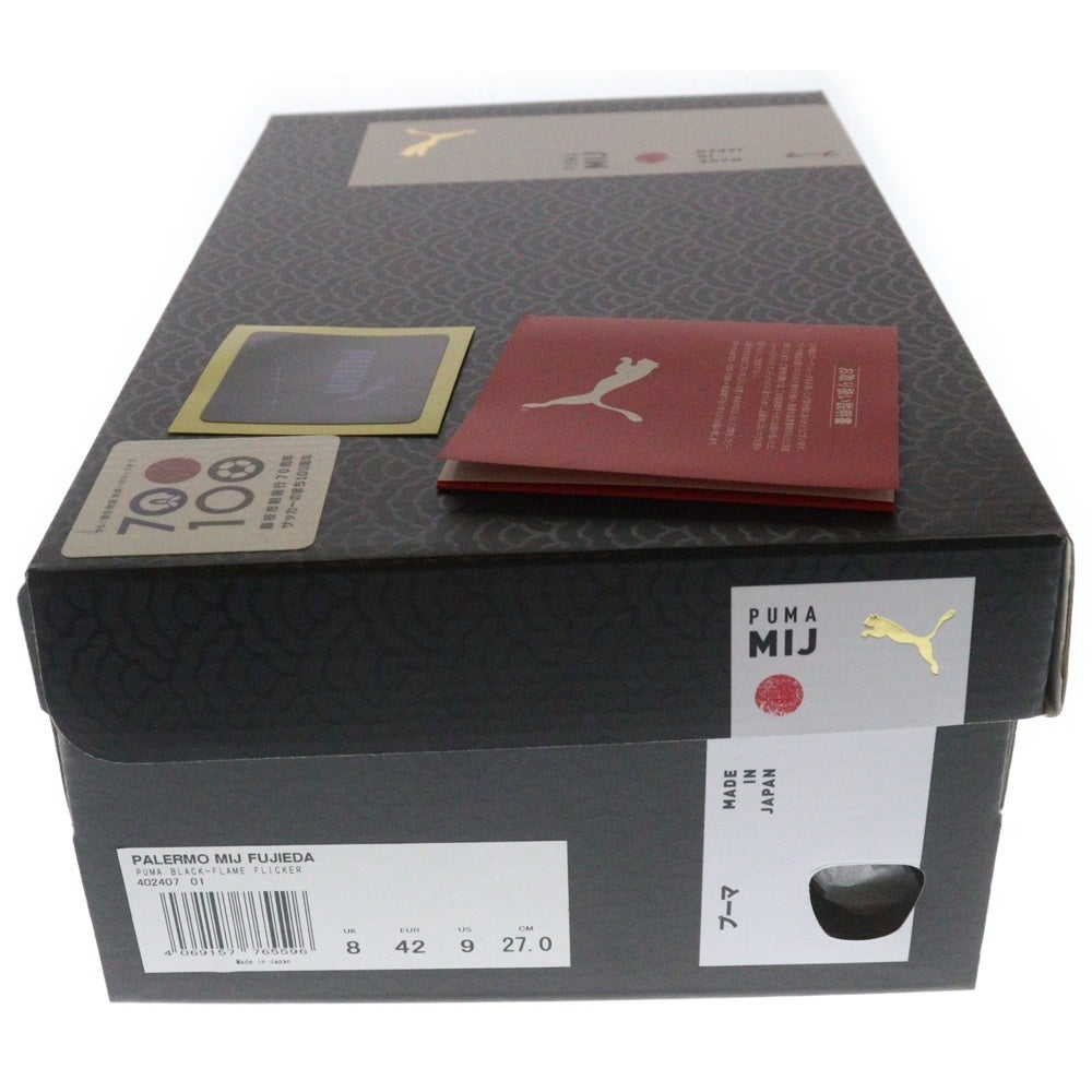 PUMA(プーマ) ×MAGFORLIA PALERMO MIJ FUJIEDA マグフォリア パレルモ MIJ 藤枝 331足限定 ローカットスニーカー ブラック/パープル US9/27cm 402407-01