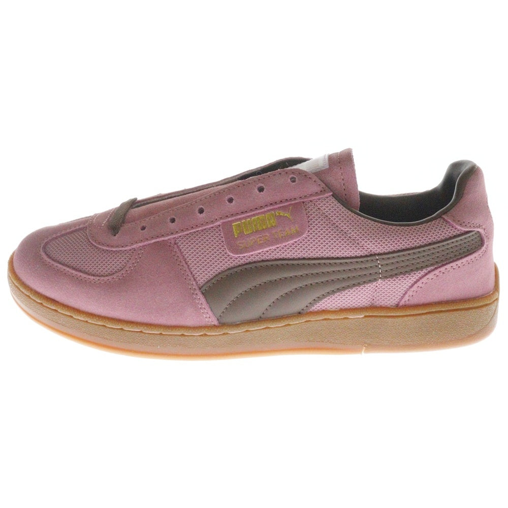 PUMA(プーマ) SUPER TEAM CURRENCY スーパーチーム スウェードレザー ローカットスニーカー ピンク US9/27cm 394530-01