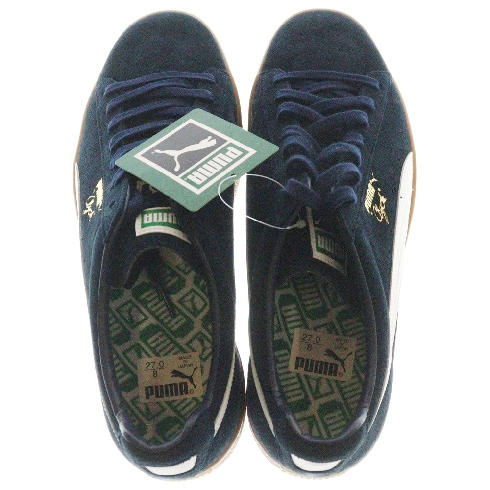 PUMA(プーマ) ×BILLYS CLYDE MIJ ビリーズ クライド レザー ローカットスニーカー ネイビー US9/27cm 395759-01