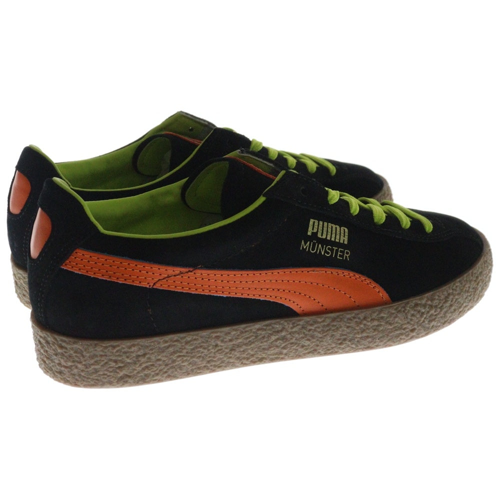 PUMA(プーマ) MUENSTER LEGEND ミュンスター レジェンド スウェードレザー ローカットスニーカー ブラック/オレンジ US9/27cm 384219-01