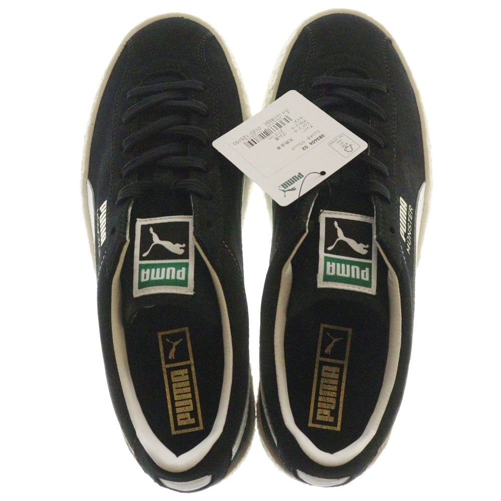 PUMA(プーマ) MUENSTER CLASSIC ミュンスター クラシック スウェードローカットスニーカー ブラック US9/27cm 383406-02