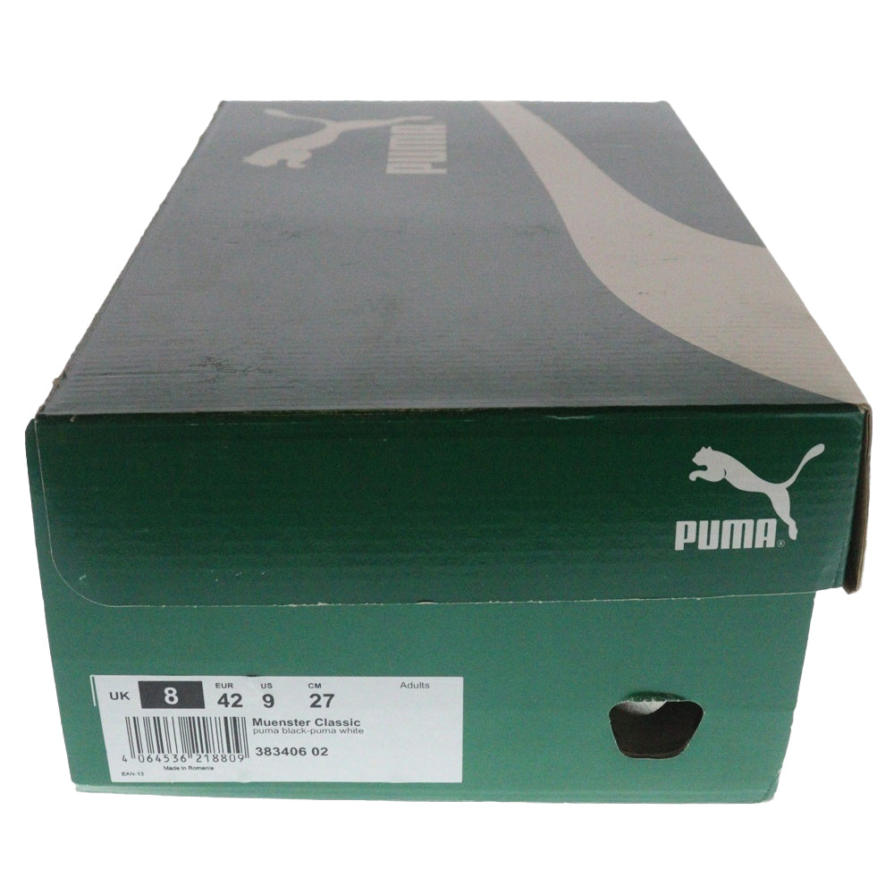 PUMA(プーマ) MUENSTER CLASSIC ミュンスター クラシック スウェードローカットスニーカー ブラック US9/27cm 383406-02