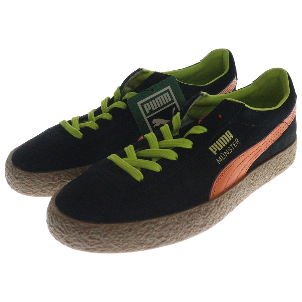 PUMA(プーマ) MUENSTER LEGENDS ミュンスター レジェンド スウェードローカットスニーカー ブラック/オレンジ US9/27cm 383406-02