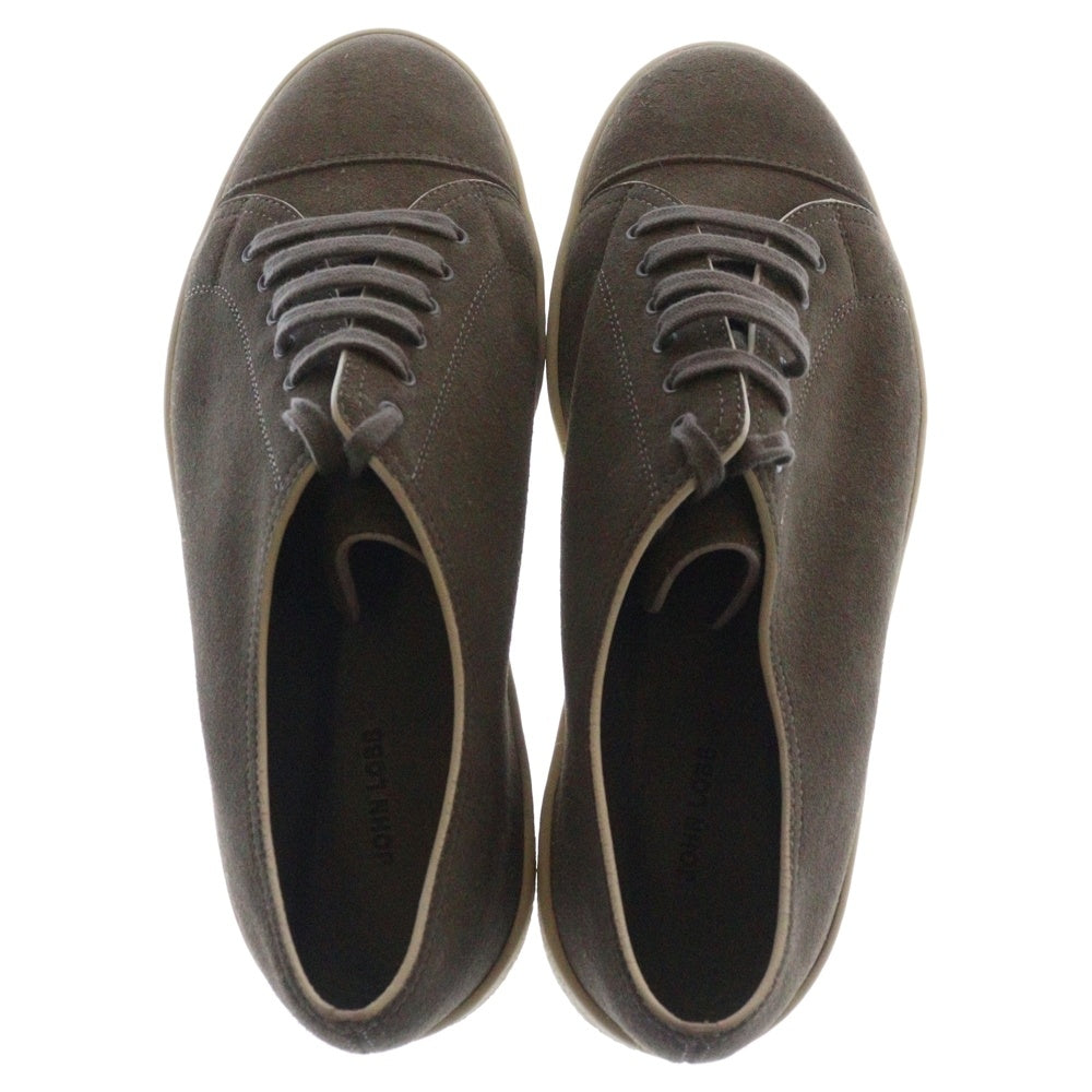 JOHN LOBB(ジョンロブ) スウェードレザー ローカットスニーカー グレー