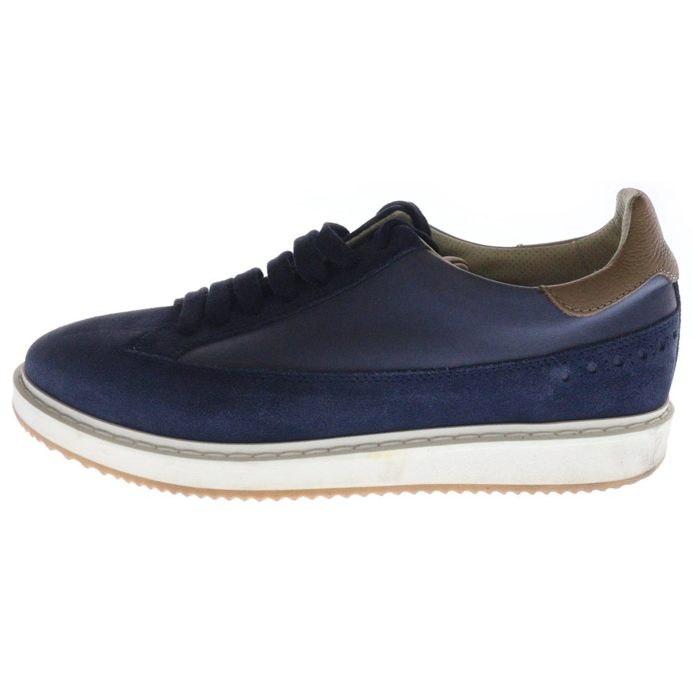 BRUNELLO CUCINELLI(ブルネロクチネリ) ヌバック レザー ローカットスニーカー ブルー