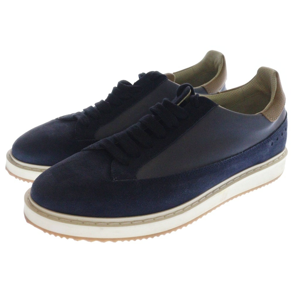 BRUNELLO CUCINELLI(ブルネロクチネリ) ヌバック レザー ローカットスニーカー ブルー