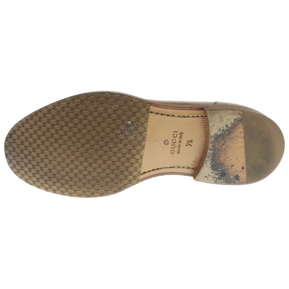 GUCCI(グッチ) レザー コインローファー ブラウン 262079