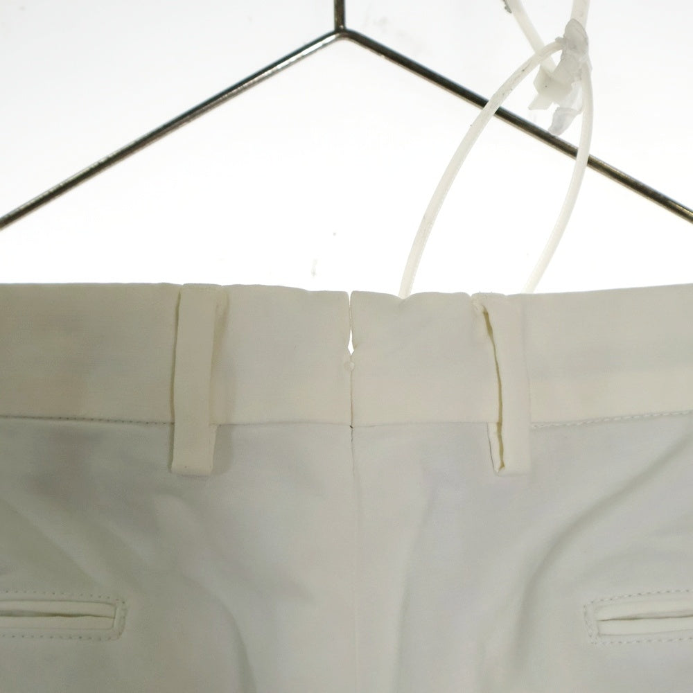 Loro Piana(ロロピアーナ) センタープレス コットン ストレートパンツ スラックス ホワイト FAE8346