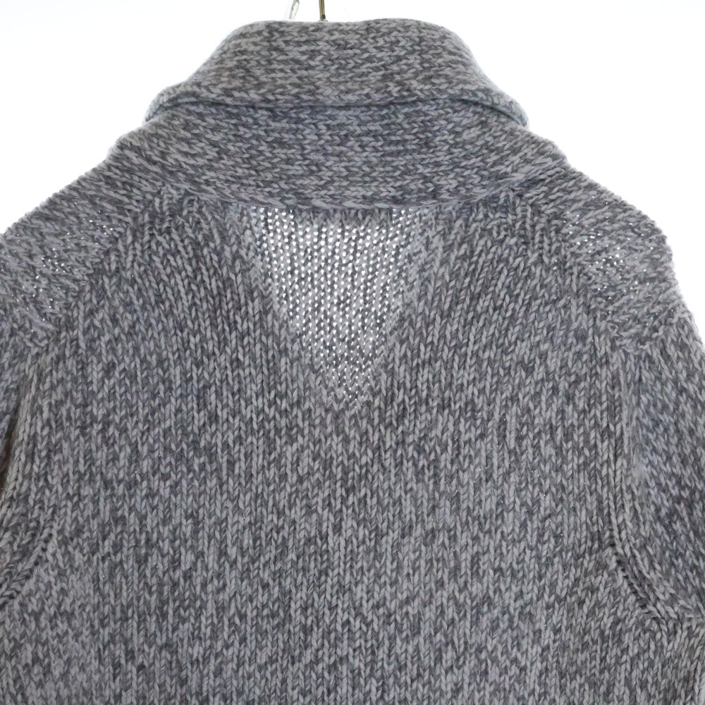 Cruciani(クルチアーニ) ショールカラー カシミヤ ニットカーディガン グレー CU7014