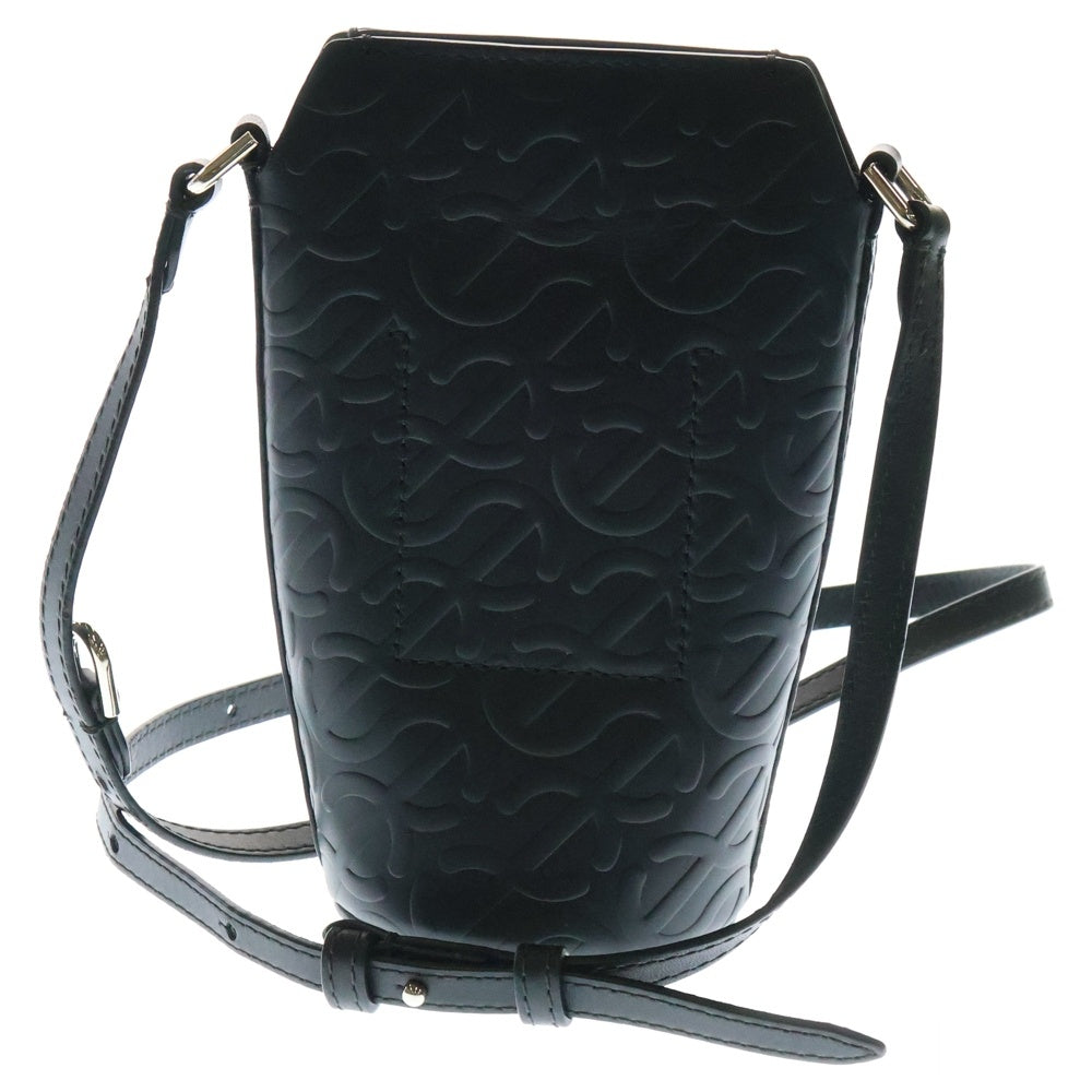 ECCO(エコー) 23AW POT WAVE 型押しレザー ポット ウェーブ ショルダーバッグ ブラック レディース 910785590000