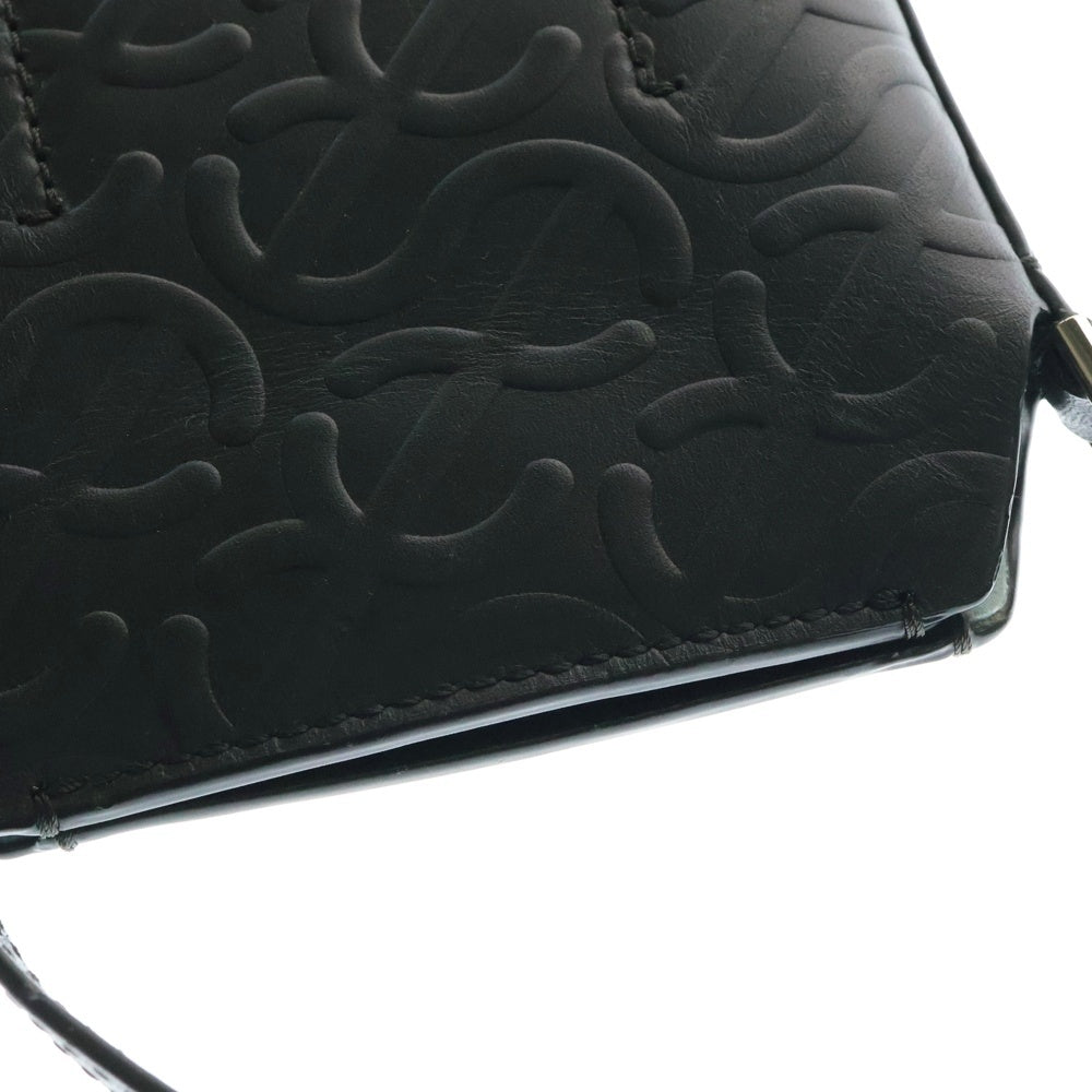 ECCO(エコー) 23AW POT WAVE 型押しレザー ポット ウェーブ ショルダーバッグ ブラック レディース 910785590000
