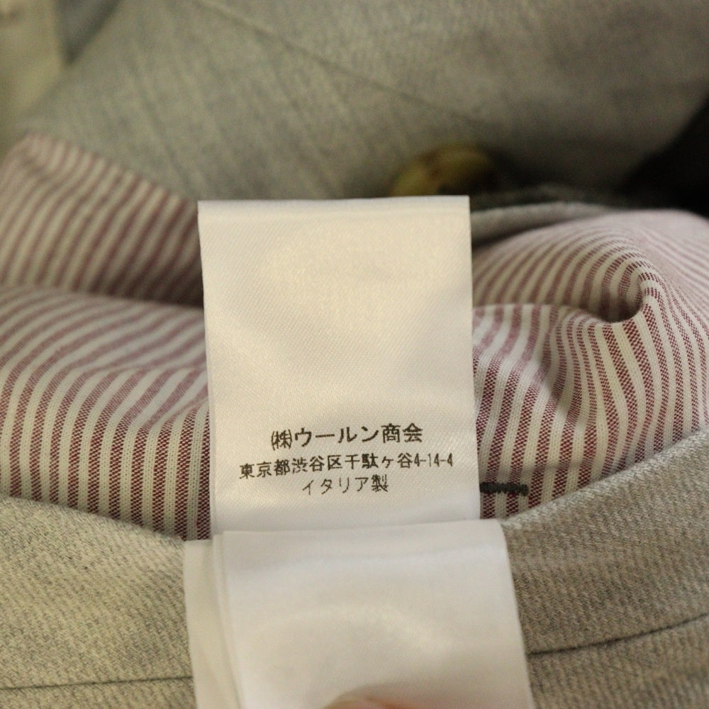 BRUNELLO CUCINELLI(ブルネロクチネリ) センタープレス ジップフライ ウール テーパード スラックスパンツ グレージュ