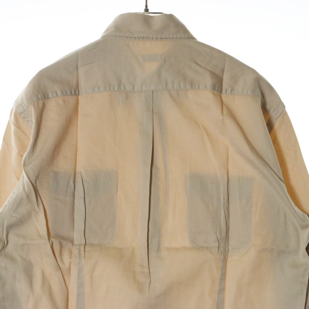 BRUNELLO CUCINELLI(ブルネロクチネリ) フロントダブルポケット ボタンダウン 長袖シャツ ベージュ