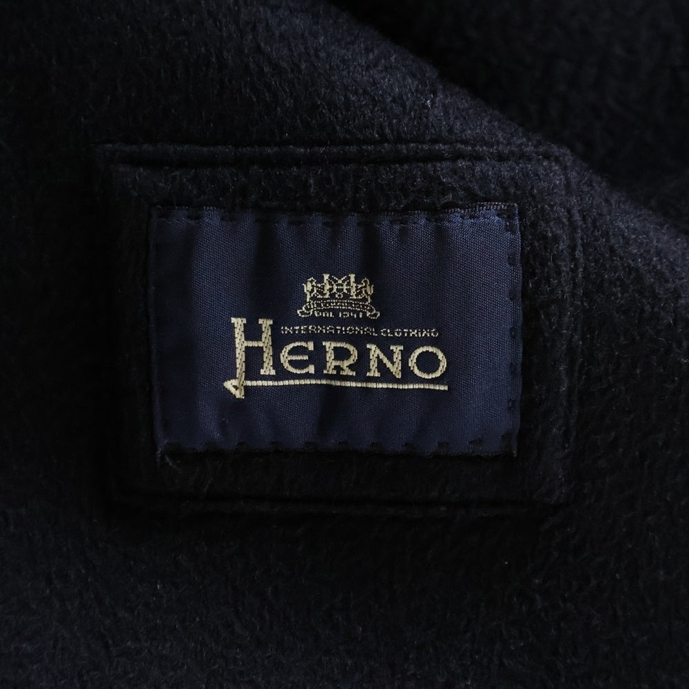 HERNO(ヘルノ) カシミヤ 3B ノッチドラペル シングルテーラードジャケット ブラック