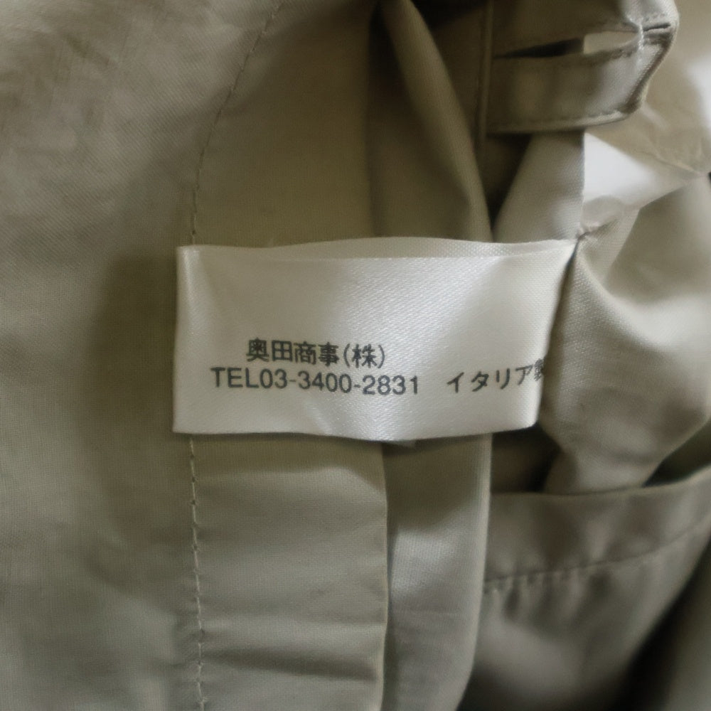 HERNO(ヘルノ) コットン ロング ステンカラーコート ベージュ