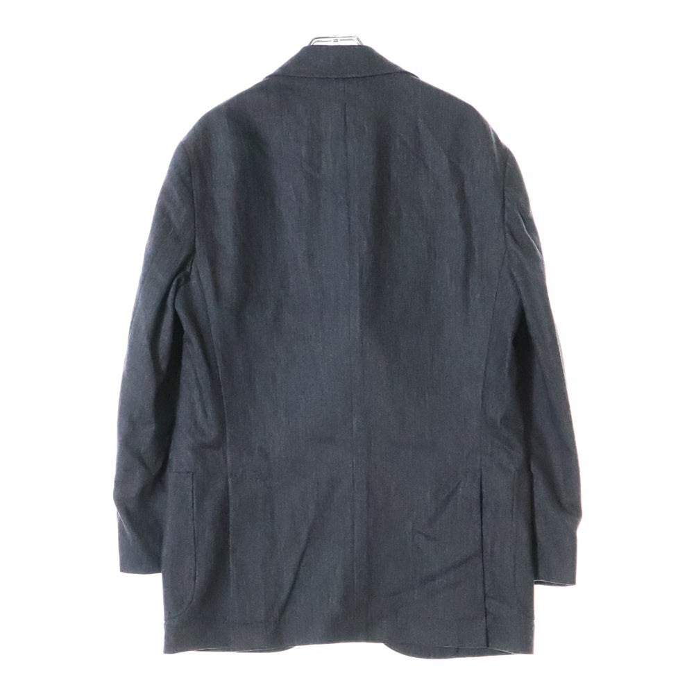 BRUNELLO CUCINELLI(ブルネロクチネリ) ウール 3B ノッチドラペル シングルテーラードジャケット グレー