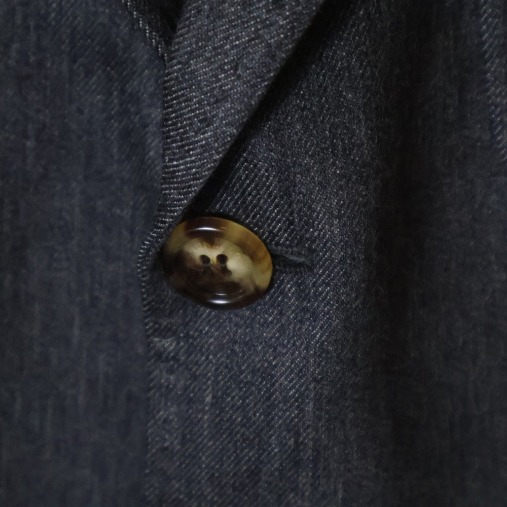 BRUNELLO CUCINELLI(ブルネロクチネリ) ウール 3B ノッチドラペル シングルテーラードジャケット グレー