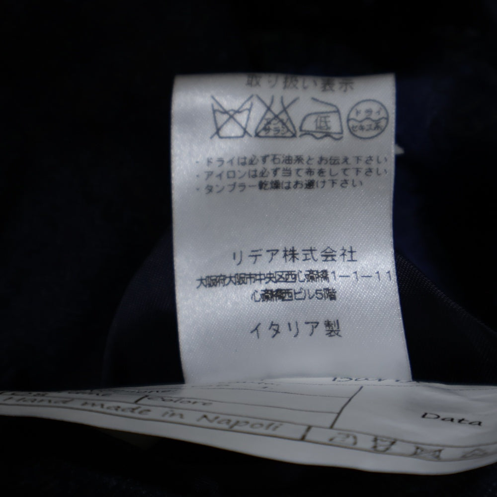 BARBA NAPOLI(バルバ ナポリ) グレンチェック 総柄ライニング 3B シングルテーラードジャケット ネイビー GM8_ 5080001
