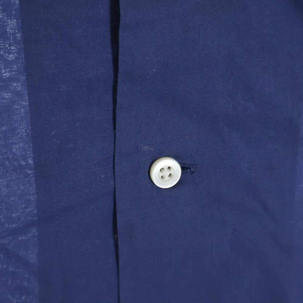 POLO RALPH LAUREN(ポロラルフローレン) ロゴエンブロイダリー フロントポケット 半袖シャツ ネイビー