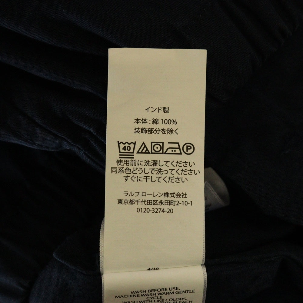 POLO RALPH LAUREN(ポロラルフローレン) フロントジップ ロゴエンブロイダリー スイングトップ ブルゾンジャケット ネイビー