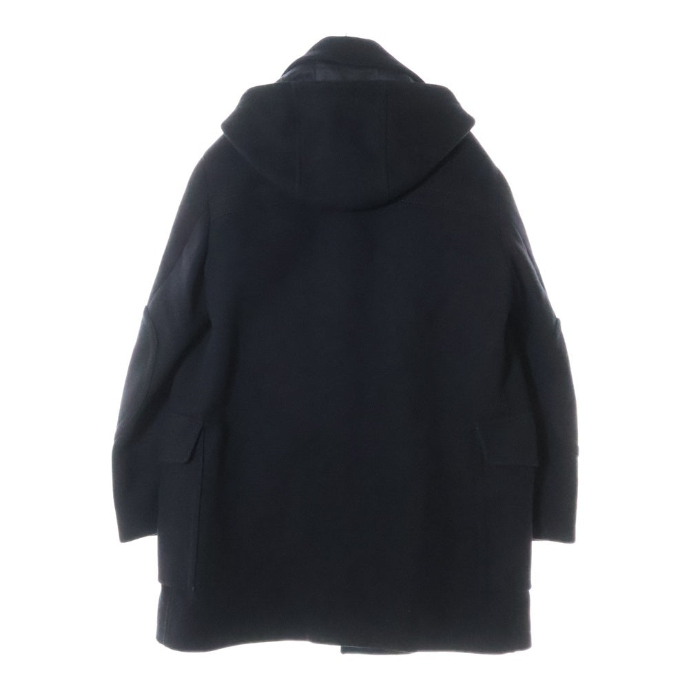GUCCI(グッチ) エルボーパッチ付き ウール ダッフルコート ブラック 293006 Z2957