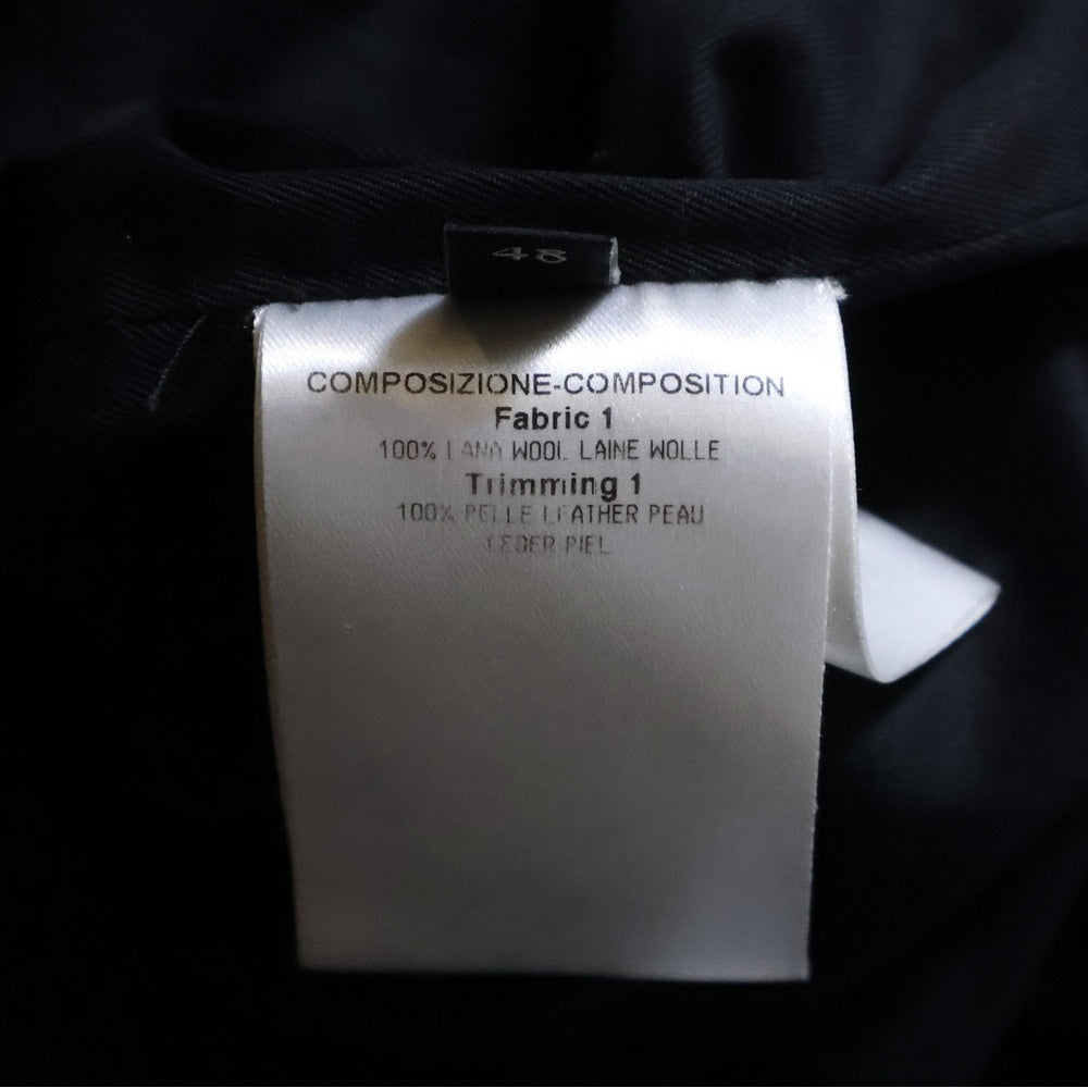 GUCCI(グッチ) エルボーパッチ付き ウール ダッフルコート ブラック 293006 Z2957