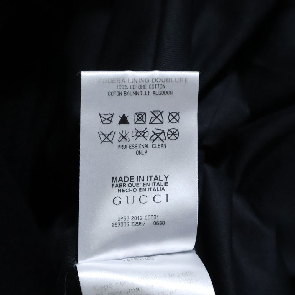 GUCCI(グッチ) エルボーパッチ付き ウール ダッフルコート ブラック 293006 Z2957