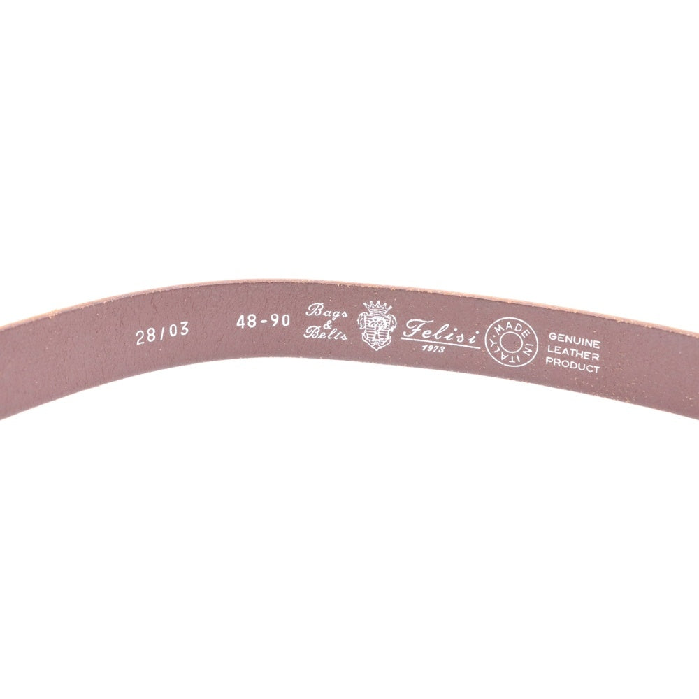 Felisi(フェリージ) レザー ベルト ブラウン