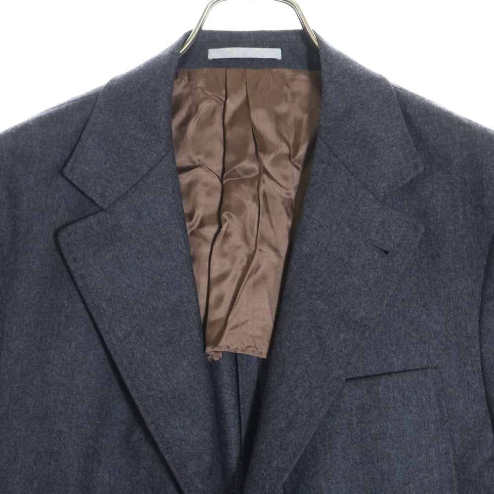 BRUNELLO CUCINELLI(ブルネロクチネリ) ピーグドラペル 3B ウール テーラードジャケット グレー