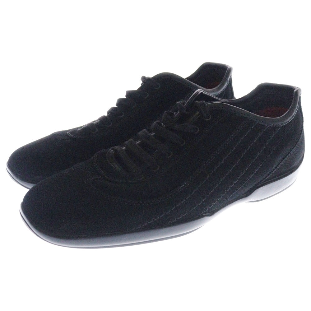 TOD'S(トッズ) ×Ferrari フェラーリ スウェードレザー ローカットスニーカー ブラック