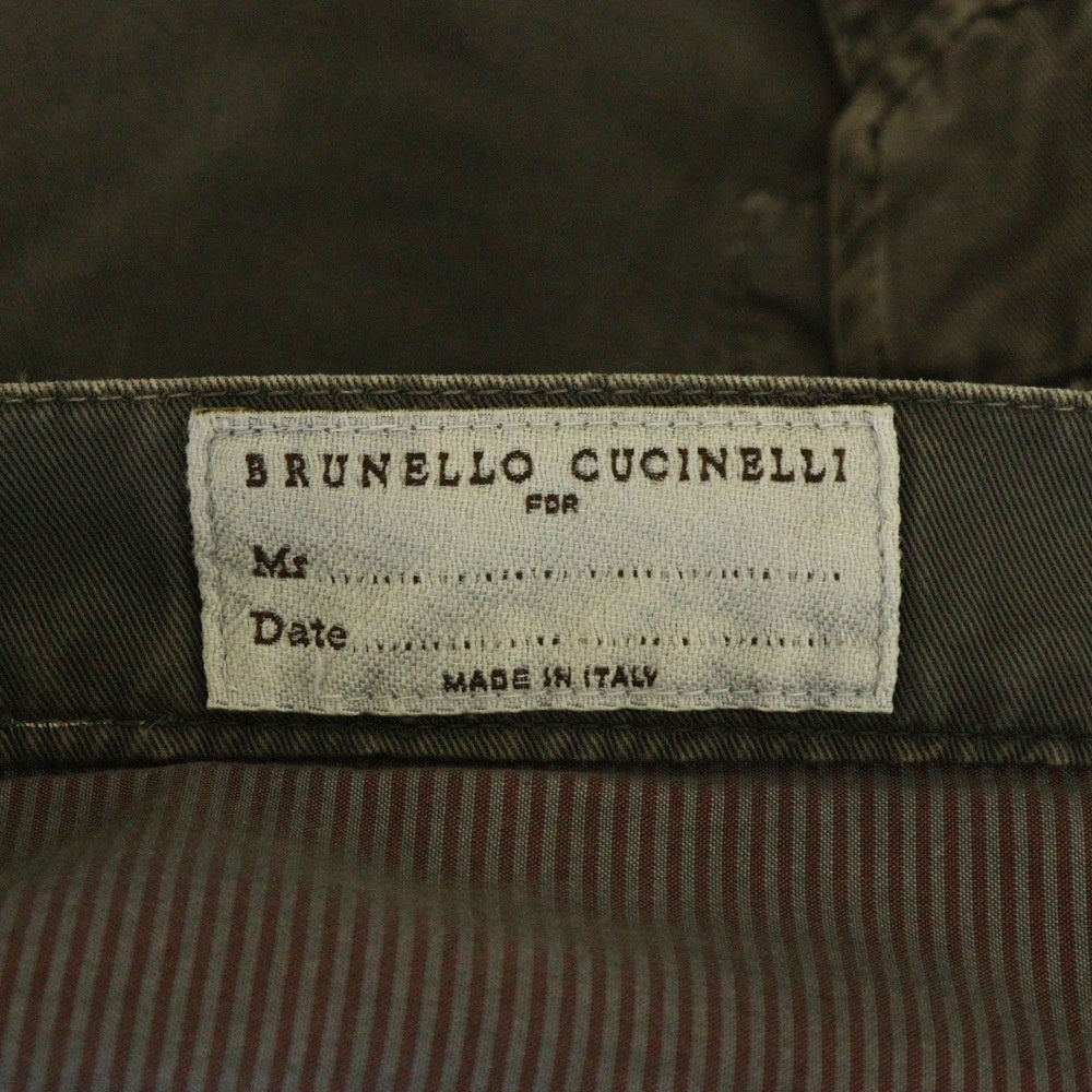 BRUNELLO CUCINELLI(ブルネロクチネリ) コットン ジップフライ カーゴ ショートパンツ ハーフパンツ ショーツ グレー DK92939