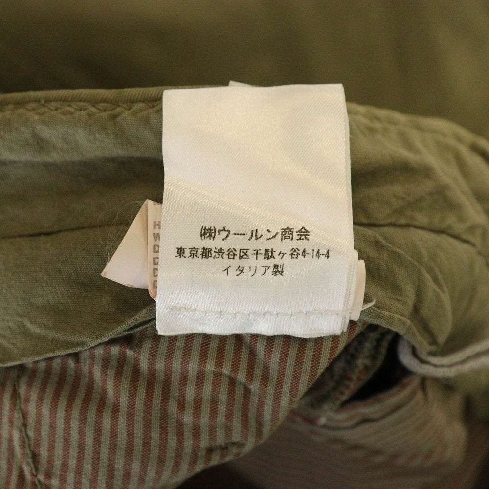 BRUNELLO CUCINELLI(ブルネロクチネリ) LEISURE FIT コットン ジップフライ カーゴパンツ カーキ DB91921