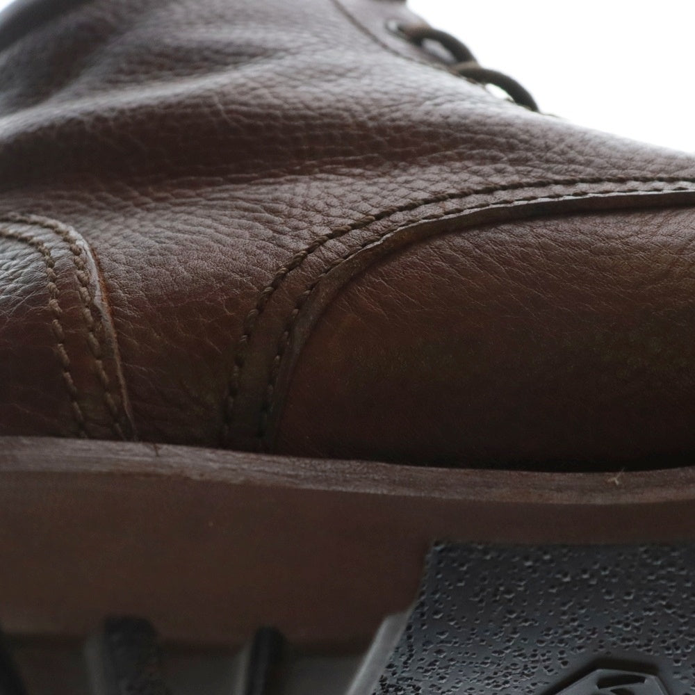 BRUNELLO CUCINELLI(ブルネロクチネリ) レザー レースアップ アンクルブーツ ブラウン