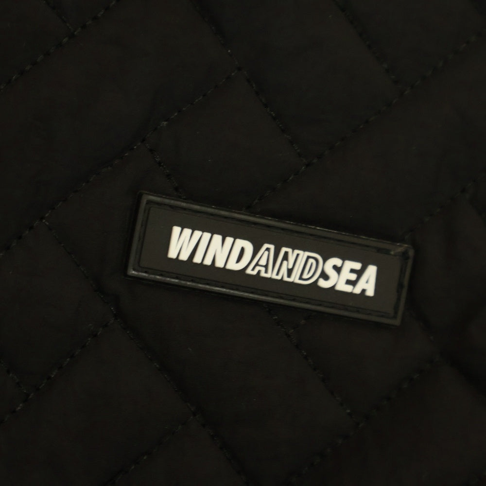 WIND AND SEA(ウィンダンシー) High Neck Quilting Blouson ハイネック キルティング ブルゾンジャケット ブラック WDS-O-GEN-23-Q2-JK-04