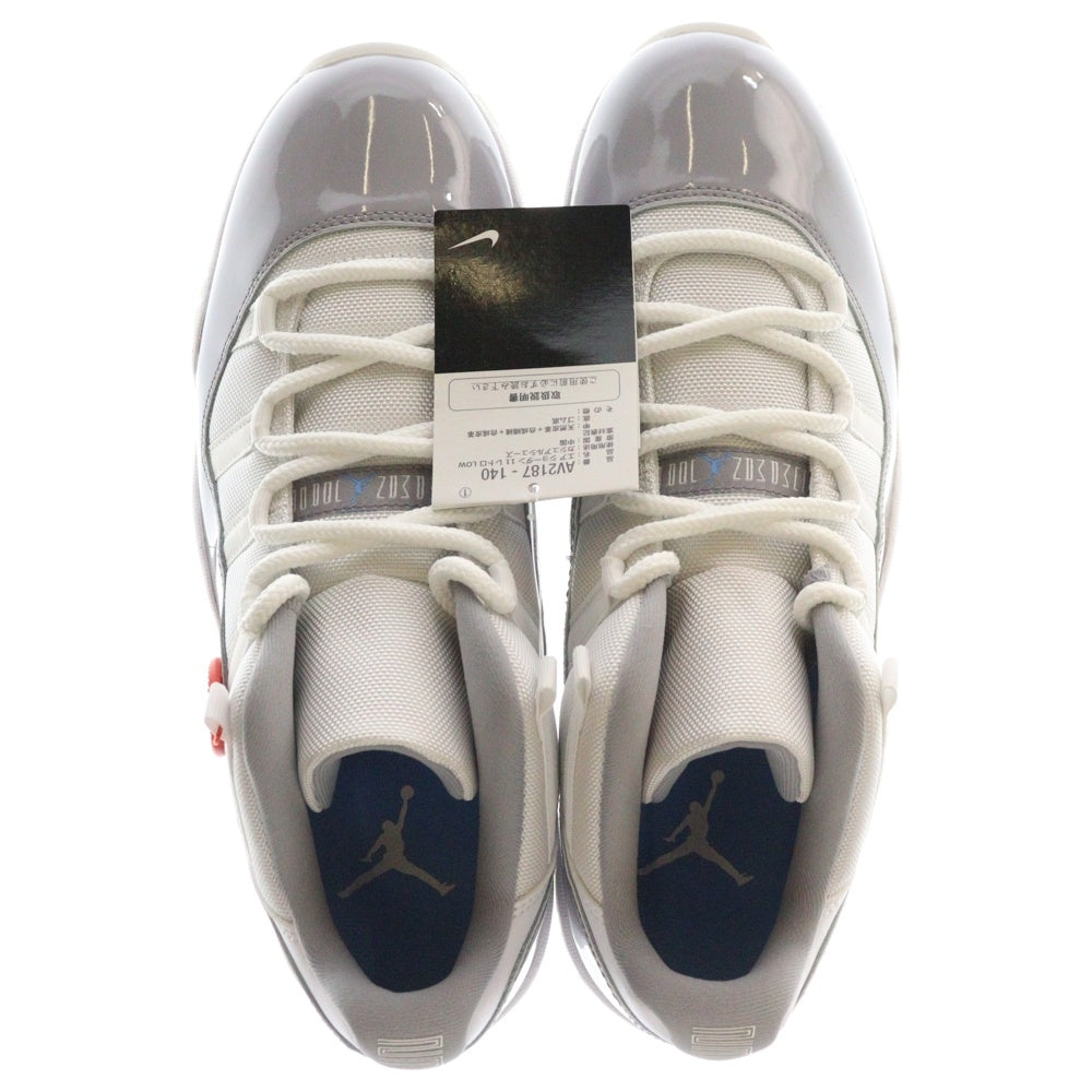 NIKE(ナイキ) AIR JORDAN 11 RETRO LOW CEMENT GREY エアジョーダン11 セメント レトロ ローカットスニーカー ホワイト/グレー US11/29cm AV2187-140