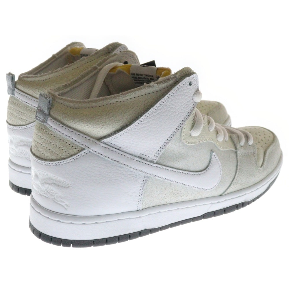 NIKE SB(ナイキエスビー) ×ANTIHERO DUNK HIGH QS WHITE アンタイヒーロー ダンク ハイカットスニーカー ホワイト/ベージュ US12/30cm HM5837-100