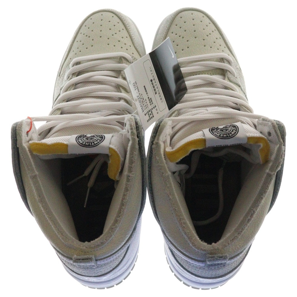 NIKE SB(ナイキエスビー) ×ANTIHERO DUNK HIGH QS WHITE アンタイヒーロー ダンク ハイカットスニーカー ホワイト/ベージュ US12/30cm HM5837-100