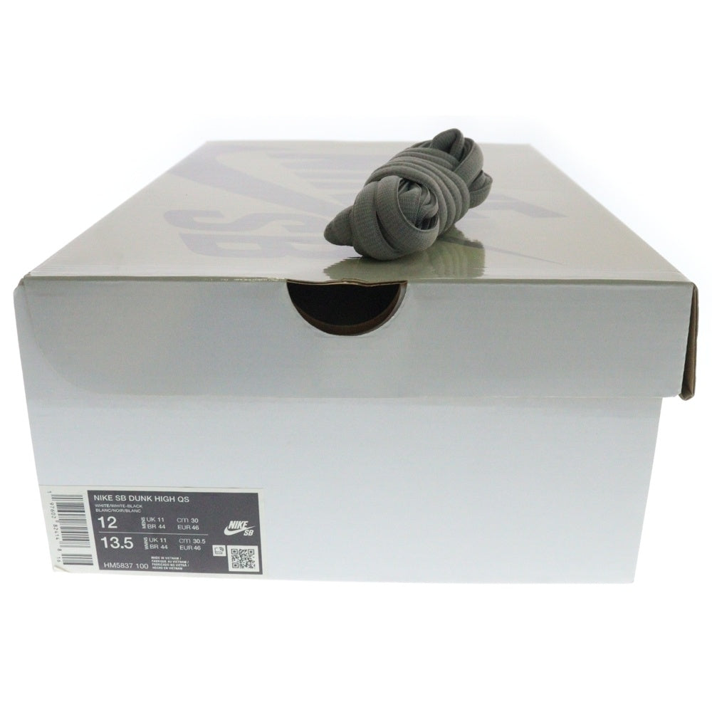 NIKE SB(ナイキエスビー) ×ANTIHERO DUNK HIGH QS WHITE アンタイヒーロー ダンク ハイカットスニーカー ホワイト/ベージュ US12/30cm HM5837-100