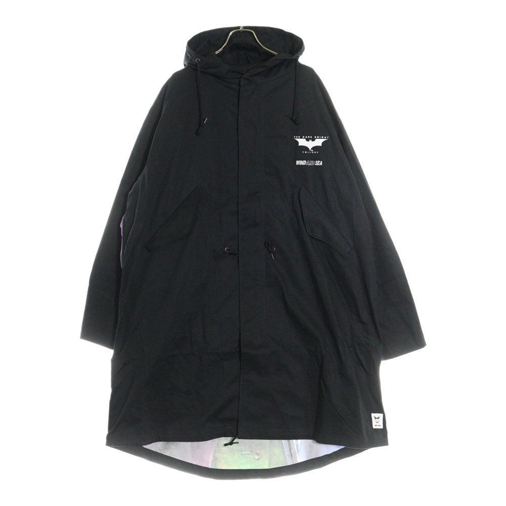 WIND AND SEA(ウィンダンシー) ×THE DARK KNIGHT THE JOKER MASCOTOKDS COAT ザダークナイト ジョーカー グラフィックフォトプリント ロングコート ジャケット WDS-C-JOKR-24-Q1-TP-01