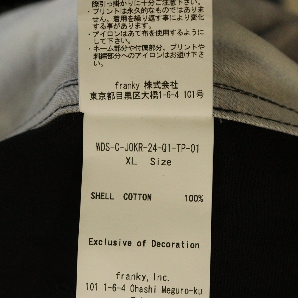 WIND AND SEA(ウィンダンシー) ×THE DARK KNIGHT THE JOKER MASCOTOKDS COAT ザダークナイト ジョーカー グラフィックフォトプリント ロングコート ジャケット WDS-C-JOKR-24-Q1-TP-01