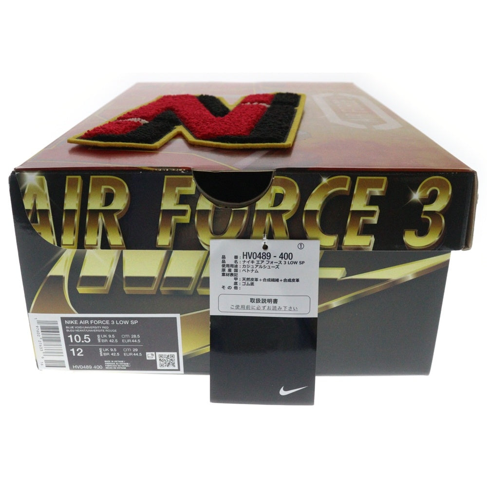 NIKE(ナイキ) ×NIGO AIR FORCE 3 LOW SP ニゴー エアフォース3 ローカットスニーカー マルチ US10.5/28.5 HV0489-400