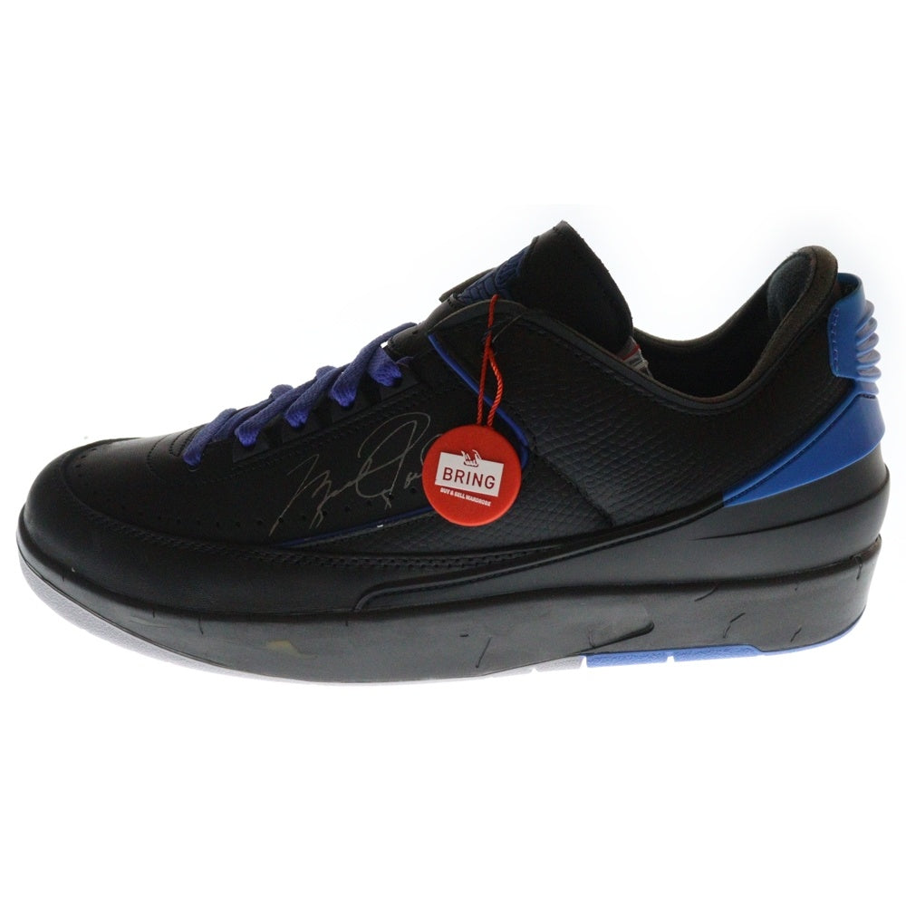 NIKE(ナイキ) ×OFF-WHITE AIR JORDAN 2 RETRO LOW SP オフホワイト エアジョーダン2 レトロ ローカットスニーカー ブラック/ブルー US11.5/29.5cm DJ4375-004