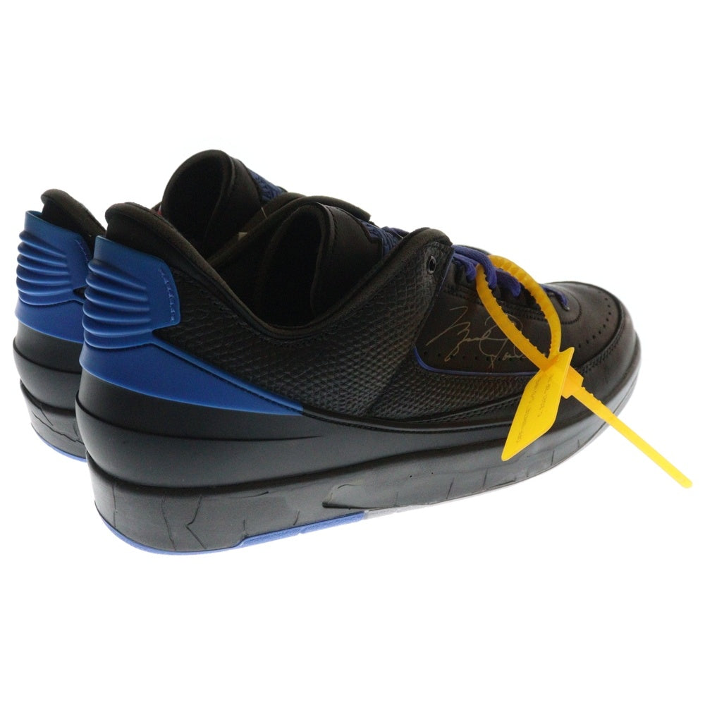 NIKE(ナイキ) ×OFF-WHITE AIR JORDAN 2 RETRO LOW SP オフホワイト エアジョーダン2 レトロ ローカットスニーカー ブラック/ブルー US11.5/29.5cm DJ4375-004