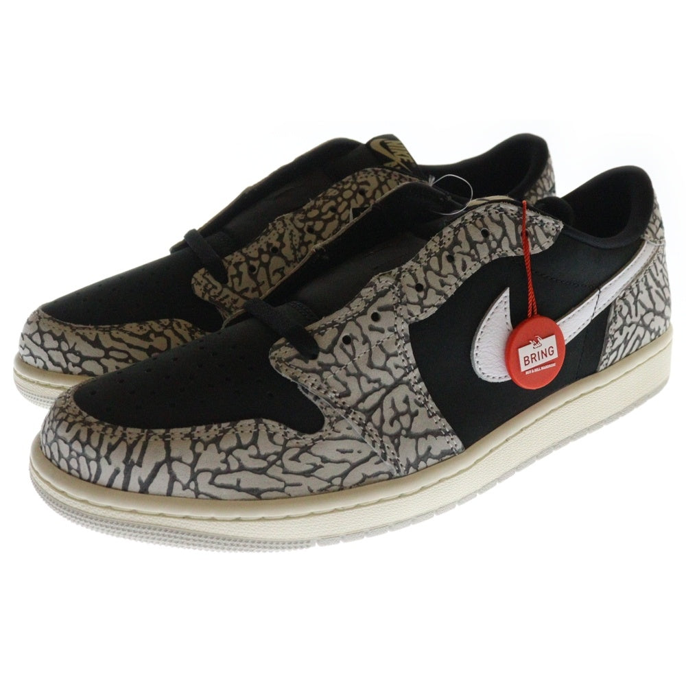 NIKE(ナイキ) AIR JORDAN 1 RETRO LOW OG BLACK CEMENT エア ジョーダン1 レトロ ブラック セメント ローカットスニーカー グレー US11/29cm CZ0790-001