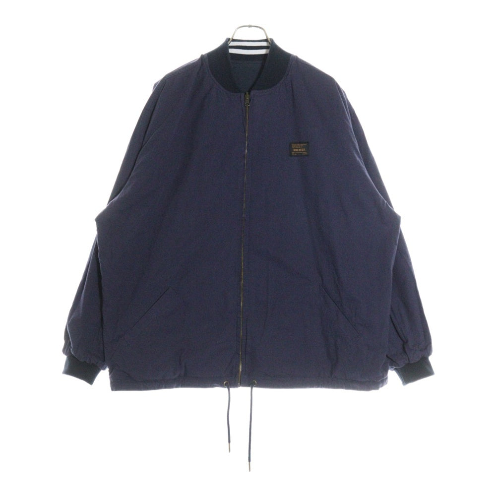 WIND AND SEA(ウィンダンシー) WDS CANVAS DERBY JACKET キャンバスダービー スタジアムジャケット スタジャン ブルゾン ネイビー WDS-O-ATH-23-Q3-JK-01
