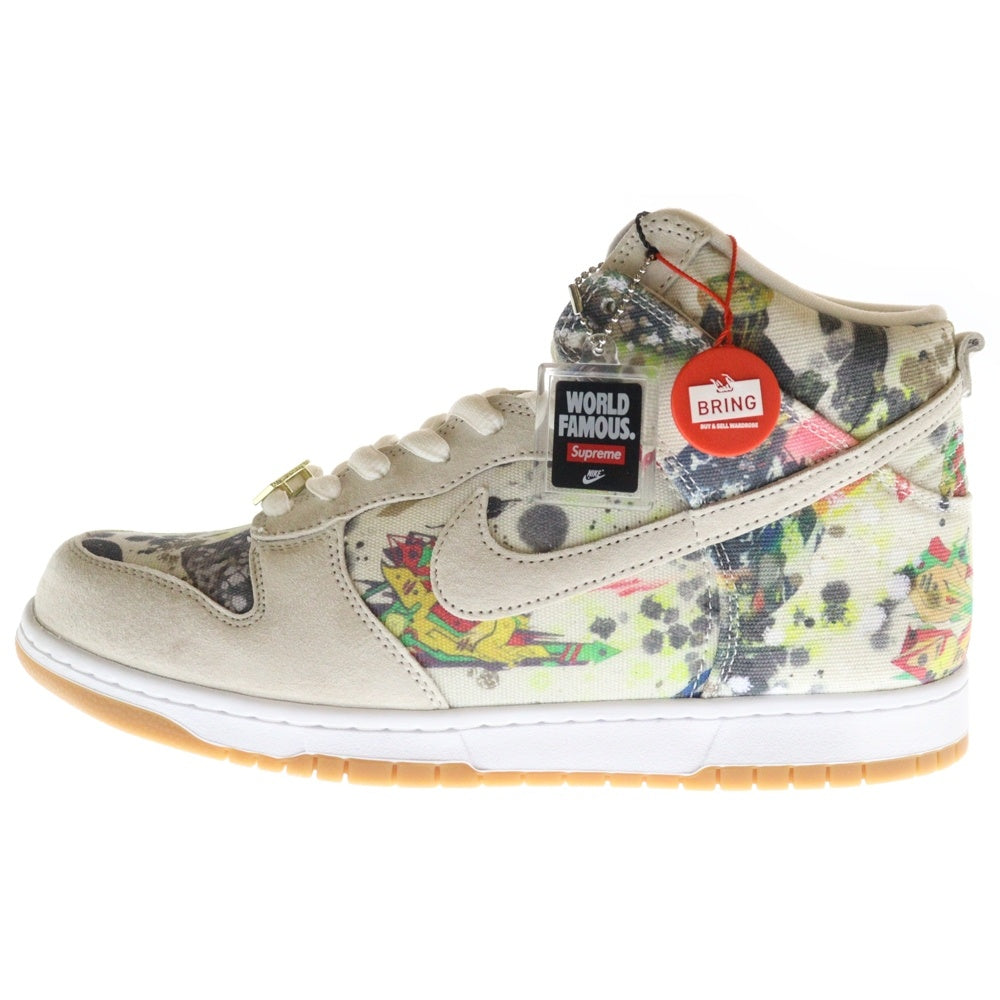 NIKE SB(ナイキエスビー) ×SUPREME DUNK HIGH RAMMELLZEE シュプリーム ダンク ラメルジー ハイカットスニーカー ベージュ US11/29cm FD8779-100
